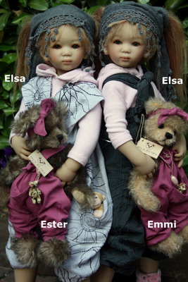 Elsa twins with Ester and Emmi